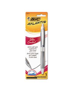 BICVCGUP11XBK ATLANTIS ULTRA COMFORT RETRACTABLE BALLPOINT PEN, 1MM, BLACK INK, ASSORTED BARREL COLORS