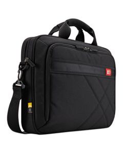 CLG3201433 DIAMOND 15.6" BRIEFCASE, 16.1" X 3.1" X 11.4", BLACK