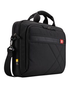 CLG3201434 DIAMOND 17" LAPTOP BRIEFCASE, 17.3" X 3.2" X 12.5", BLACK