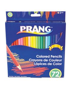 DIX22725 COLORED PENCIL SETS, 3 MM, 2B (#1), ASSORTED LEAD/BARREL COLORS, 72/PACK