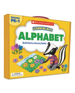 SHS823958 LEARNING MATS KIT, ALPHABET GAME, 70 CARDS, AGES 3 AND UP