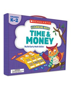 SHS823967 LEARNING MATS KIT, TIME/MONEY, 120 CARDS, AGES 5 AND UP
