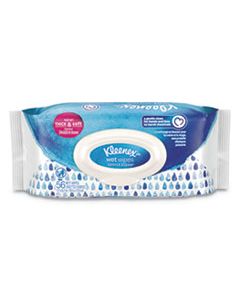 KCC47779CT WET WIPES GENTLE CLEAN FOR HANDS AND FACE, WHITE, 56 TOWELS/PK, 8 PK/CT