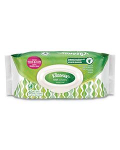 KCC47781 WET WIPES SENSITIVE WITH ALOE/VITAMIN E FOR HANDS/FACE, 6.7 X 7.7, 48 WIPES/PACK