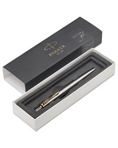 PAR2020647 JOTTER RETRACTABLE GEL PEN GIFT BOX, 0.7MM, BLACK INK, STAINLESS STEEL BARREL