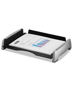 FEL8031701 OFFICE SUITES SIDE LOAD LETTER TRAY, 1 SECTION, LETTER SIZE FILES, 14.81" X 10.31" X 2.5", BLACK/SILVER