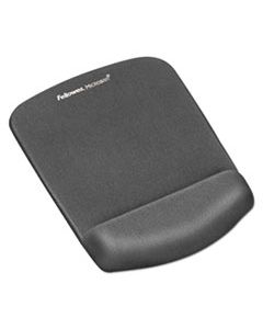 FEL9252201 PLUSHTOUCH MOUSE PAD WITH WRIST REST, FOAM, GRAPHITE, 7 1/4 X 9-3/8