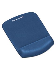 FEL9287301 PLUSHTOUCH MOUSE PAD WITH WRIST REST, FOAM, BLUE, 7 1/4 X 9-3/8