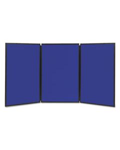 QRTSB93513Q SHOW-IT! DISPLAY SYSTEM, 72 X 36, BLUE/GRAY SURFACE, BLACK FRAME