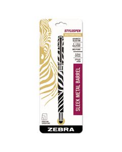 ZEB33411 STYLUSPEN CAPPED BALLPOINT PEN/STYLUS, ZEBRA PRINT