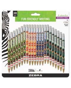 ZEB51291 CADOOZLES MECHANICAL PENCIL, 0.9 MM, HB (#2), BLACK LEAD, ASSORTED BARREL COLORS, 28/PACK