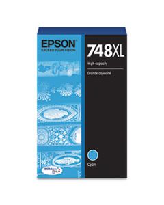 EPST748XL220 T748XL220 (748XL) DURABRITE PRO HIGH-YIELD INK, 4000 PAGE-YIELD, CYAN