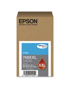 EPST748XXL220 T748XXL220 (748XXL) DURABRITE PRO EXTRA HIGH-YIELD INK, 7000 PAGE-YIELD, CYAN