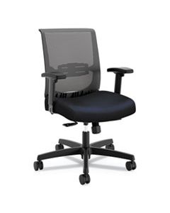 HONCMY1ACU98 CONVERGENCE MID-BACK TASK CHAIR WITH SYNCHO-TILT CONTROL/SEAT SLIDE, SUPPORTS UP TO 275 LBS, NAVY SEAT, BLACK BACK/BASE