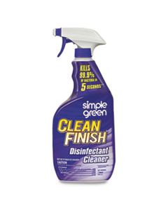 SMP01032 CLEAN FINISH DISINFECTANT CLEANER, 32 OZ BOTTLE, HERBAL, 12/CT