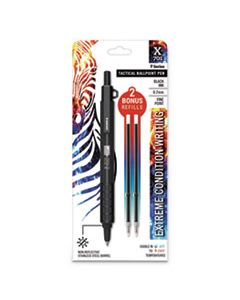 ZEB29811 X-701 RETRACTABLE BALLPOINT PEN, FINE 0.7MM, BLACK INK, BLACK BARREL