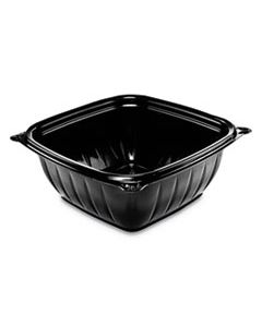 DCCB12SB PRESENTABOWLS PRO BLACK SQUARE BOWLS, 12 OZ, PLASTIC, 63/BAG, 8 BAGS/CARTON