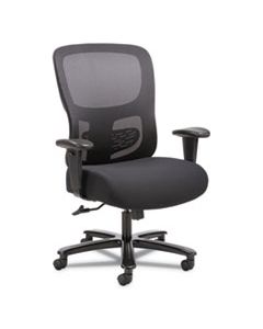 BSXVST141 1-FOURTY-ONE BIG AND TALL MESH TASK CHAIR, SUPPORTS UP TO 350 LBS., BLACK SEAT/BLACK BACK, BLACK BASE