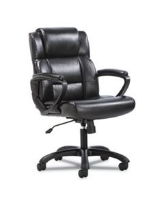 BSXVST305 MID-BACK EXECUTIVE CHAIR, SUPPORTS UP TO 250 LBS., BLACK SEAT/BLACK BACK, BLACK BASE