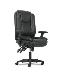 BSXVST331 HIGH-BACK EXECUTIVE CHAIR, SUPPORTS UP TO 225 LBS., BLACK SEAT/BLACK BACK, BLACK BASE