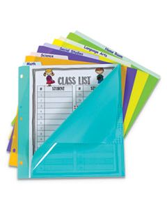 CLI07150 INDEX DIVIDERS WITH VERTICAL TAB, 5-TAB, 11.5 X 10, ASSORTED, 1 SET