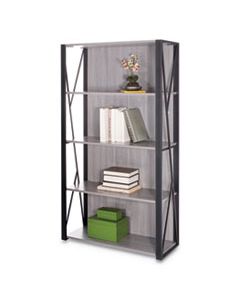 SAF1903GR MOOD BOOKCASES, 31 3/4W X 12D X 59H, GRAY