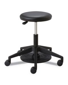 SAF3437BL LAB STOOL, 24.25" SEAT HEIGHT, SUPPORTS UP TO 250 LBS., BLACK SEAT/BLACK BACK, BLACK BASE