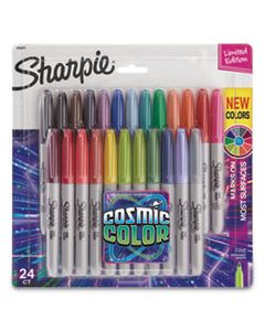 SAN2033573 COSMIC COLOR PERMANENT MARKERS, MEDIUM BULLET TIP, ASSORTED COLORS, 24/PACK