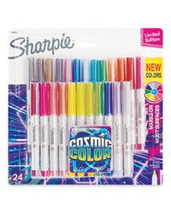 SAN2033572 COSMIC COLOR PERMANENT MARKERS, EXTRA-FINE NEEDLE TIP, ASSORTED COLORS, 24/PACK