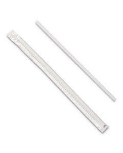 SCC811WMX POLYPROPYLENE PLASTIC STRAWS, 5 3/4", WHITE, 24/CARTON