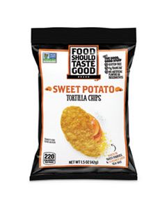 AVT81237 TORTILLA CHIPS, SWEET POTATO WITH SEA SALT, 1.5 OZ, 24/CARTON