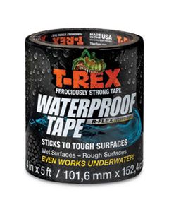 DUC285987 WATERPROOF TAPE, 3" CORE, 4" X 5 FT, BLACK