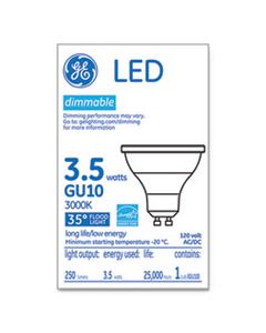 GEL37114 LED MR16 GU10 DIMMABLE WARM WHITE FLOOD LIGHT, 3000K, 3.7 W