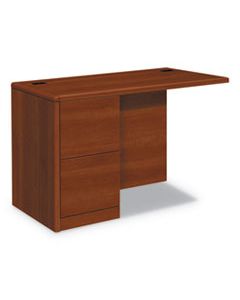 HON10712LCO 10700 SERIES FULL LEFT PEDESTAL RETURN, 48W X 24D X 29 1/2H, COGNAC