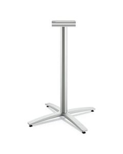 HONBTX42LPR8 BETWEEN STANDING-HEIGHT X-BASE FOR 42" TABLE TOPS, SILVER