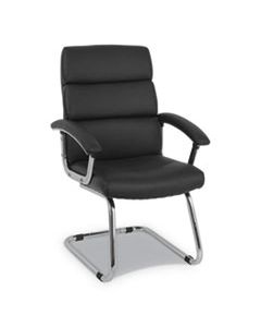 HONVL102SB11 TRACTION GUEST CHAIR, 20.1" X 27.2" X 39.3", BLACK SEAT/BLACK BACK, CHROME BASE