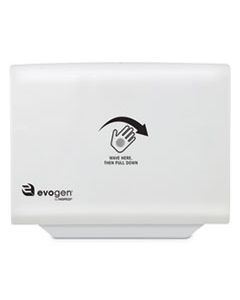 HOSEVNT1W EVOGEN NO TOUCH TOILET SEAT COVER DISPENSER, 16.14" X 12" X 2", WHITE