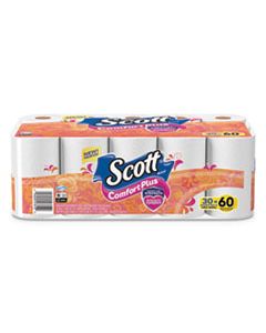 KCC47612 COMFORTPLUS TOILET PAPER, DOUBLE ROLL, BATH TISSUE, SEPTIC SAFE, 1-PLY, WHITE, 231 SHEETS/ROLL, 30 ROLLS/PACK