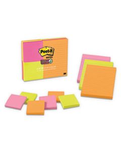 MMM46339SSAU PADS IN RIO DE JANEIRO COLORS, (6) 3 X 3 & (3) 4 X 6, 90-SHEET PADS, 9 PADS/PK