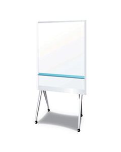 PLS912MPBLG MOBILE PARTITION BOARD LG, 38 3/10" X 70 4/5", WHITE, ALUMINUM FRAME