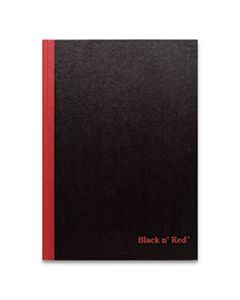JDK400110531 HARDCOVER CASEBOUND NOTEBOOKS, 1 SUBJECT, WIDE/LEGAL RULE, BLACK/RED COVER, 9.88 X 7, 96 SHEETS
