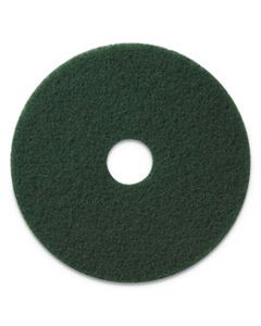 AMF400313 SCRUBBING PADS, 13" DIAMETER, GREEN, 5/CT