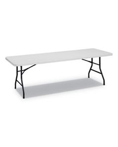 ALEPT9630G RECTANGULAR PLASTIC FOLDING TABLE, 96W X 30D X 29 1/4H, GRAY