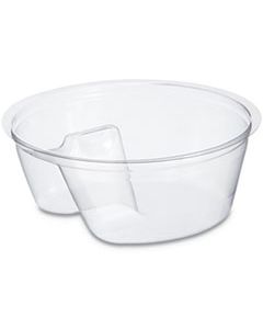 DCCPF35C1 SINGLE COMPARTMENT CUP INSERT, 3.5 OZ, CLEAR, 1,000/CARTON