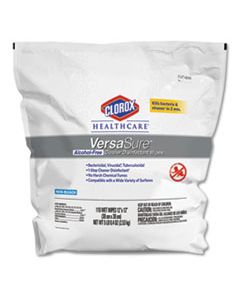 CLO31761EA VERSASURE CLEANER DISINFECTANT WIPES, 1-PLY, 12" X 12", WHITE, 110 TOWELS/POUCH