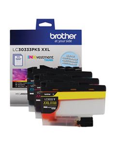 BRTLC30333PKS LC30333PKS INKVESTMENT SUPER HIGH-YIELD INK, 1500 PG-YIELD, CYAN/MAGENTA/YELLOW