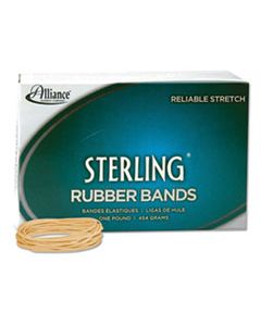 ALL24195 STERLING RUBBER BANDS, SIZE 19, 0.03" GAUGE, CREPE, 1 LB BOX, 1,700/BOX