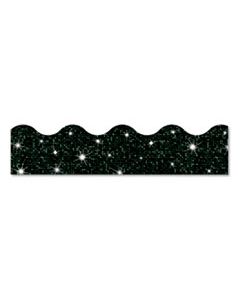 TEPT91417 SPARKLE TERRIFIC TRIMMERS, 2 3/4" X 32 FT, SPARKLES, BLACK