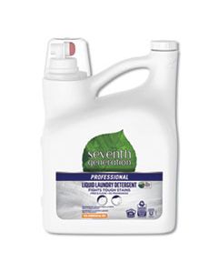 SEV44732CT LIQUID LAUNDRY DETERGENT, FREE AND CLEAR SCENT, 150 OZ BOTTLE, 4/CARTON