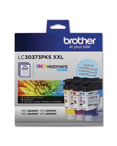 BRTLC30373PKS LC30373PKS INKVESTMENT SUPER HIGH-YIELD INK, 1500 PG-YIELD, CYAN/MAGENTA/YELLOW